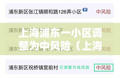 上海浦东一小区调整为中风险（上海浦东区是中风险）