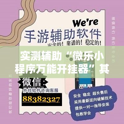 实测辅助“微乐小程序万能开挂器”其实确实有挂