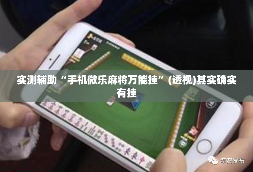 实测辅助“手机微乐麻将万能挂”(透视)其实确实有挂