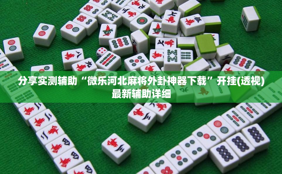 分享实测辅助“微乐河北麻将外卦神器下载”开挂(透视)最新辅助详细