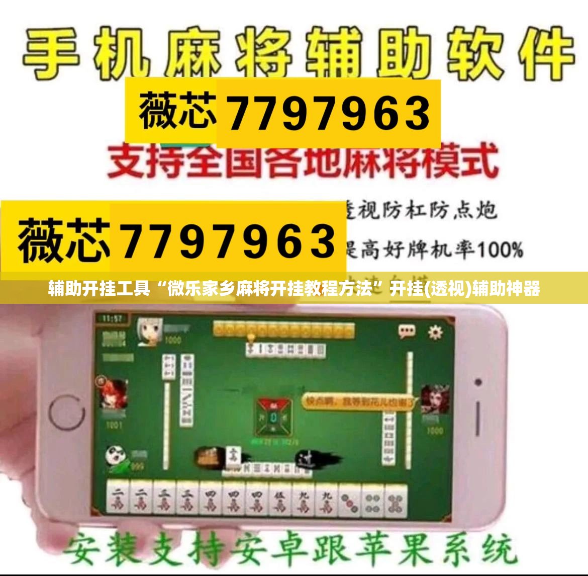 辅助开挂工具“微乐家乡麻将开挂教程方法”开挂(透视)辅助神器