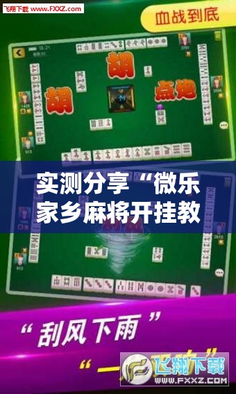 实测分享“微乐家乡麻将开挂教程方法”详细分享装挂步骤