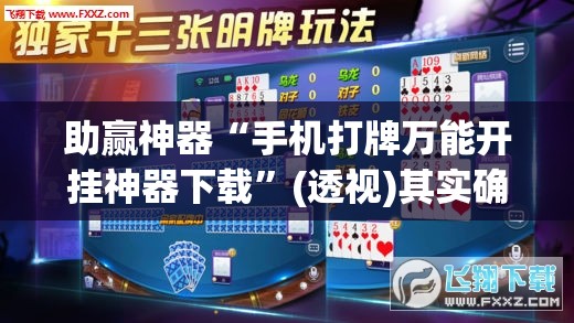助赢神器“手机打牌万能开挂神器下载	”(透视)其实确实有挂