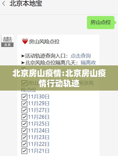 北京房山疫情:北京房山疫情行动轨迹 北京房山疫情:北京房山疫情行动轨迹