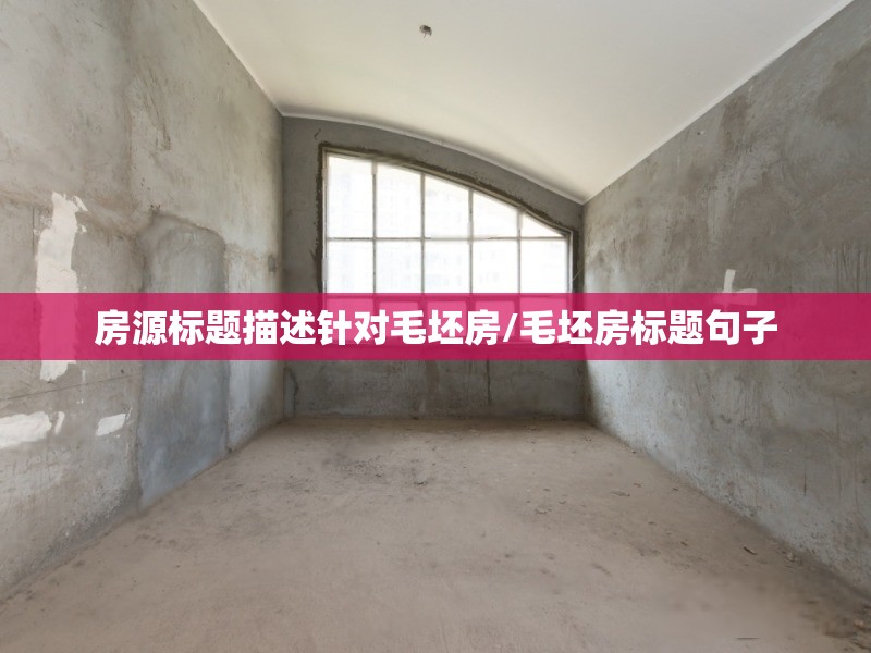 房源标题描述针对毛坯房/毛坯房标题句子