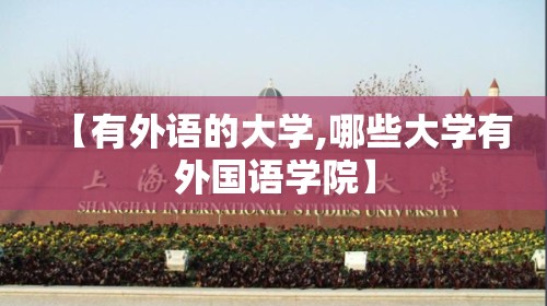 【有外语的大学,哪些大学有外国语学院】 【有外语的大学,哪些大学有外国语学院】