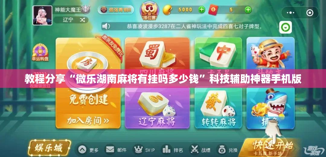 教程分享“微乐湖南麻将有挂吗多少钱”科技辅助神器手机版