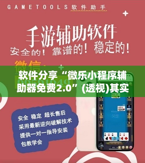 软件分享“微乐小程序辅助器免费2.0”(透视)其实确实有挂