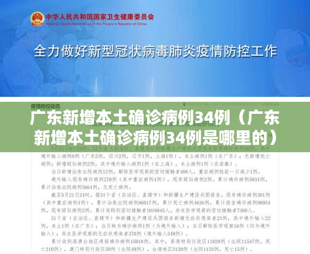 广东新增本土确诊病例34例（广东新增本土确诊病例34例是哪里的）
