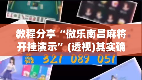 教程分享“微乐南昌麻将开挂演示”(透视)其实确实有挂