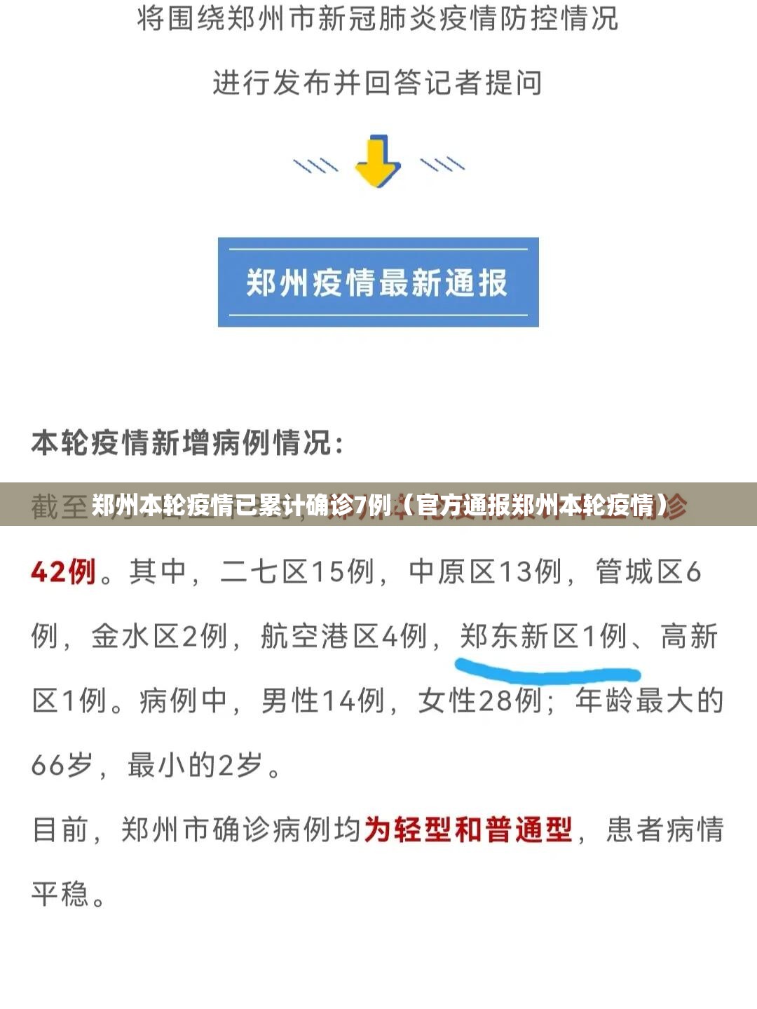 郑州本轮疫情已累计确诊7例（官方通报郑州本轮疫情）