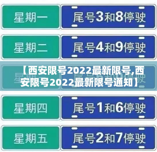 【西安限号2022最新限号,西安限号2022最新限号通知】