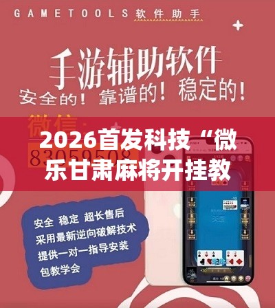 2026首发科技“微乐甘肃麻将开挂教程”(辅助神器)开挂详细教程