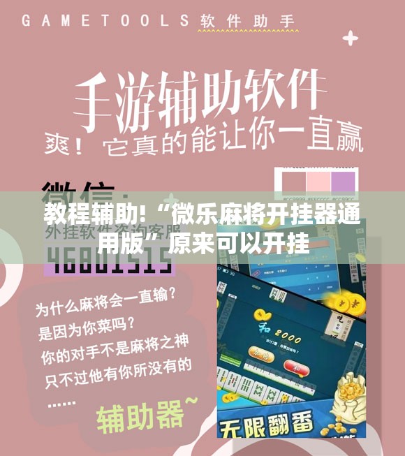 教程辅助!“微乐麻将开挂器通用版”原来可以开挂