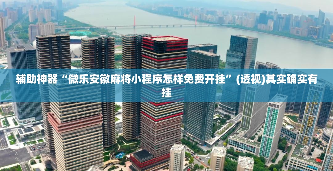 辅助神器“微乐安徽麻将小程序怎样免费开挂	”(透视)其实确实有挂