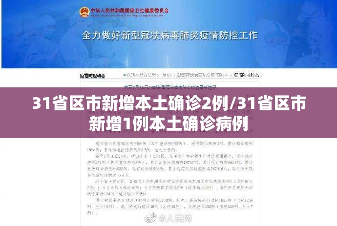 31省区市新增本土确诊2例/31省区市新增1例本土确诊病例
