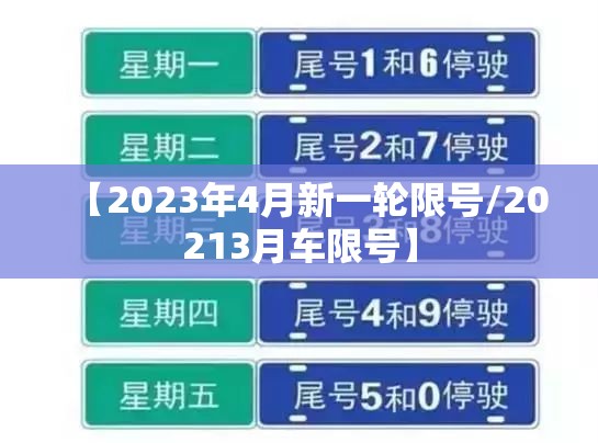 【2023年4月新一轮限号/20213月车限号】