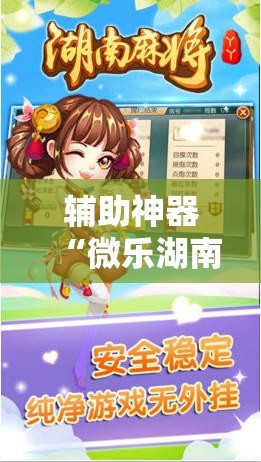 辅助神器“微乐湖南红中麻将免费开挂	”原来可以开挂