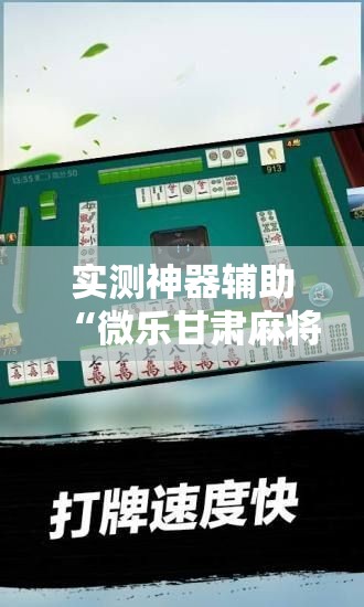 实测神器辅助“微乐甘肃麻将万能开挂器通用版”详细分享装挂步骤