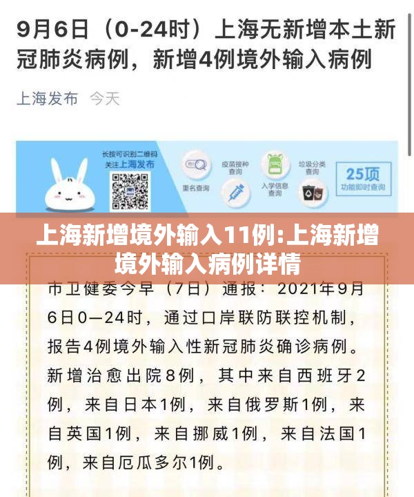 上海新增境外输入11例:上海新增境外输入病例详情 上海新增境外输入11例:上海新增境外输入病例详情