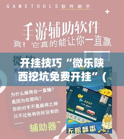 开挂技巧“微乐陕西挖坑免费开挂”(辅助神器)开挂详细教程