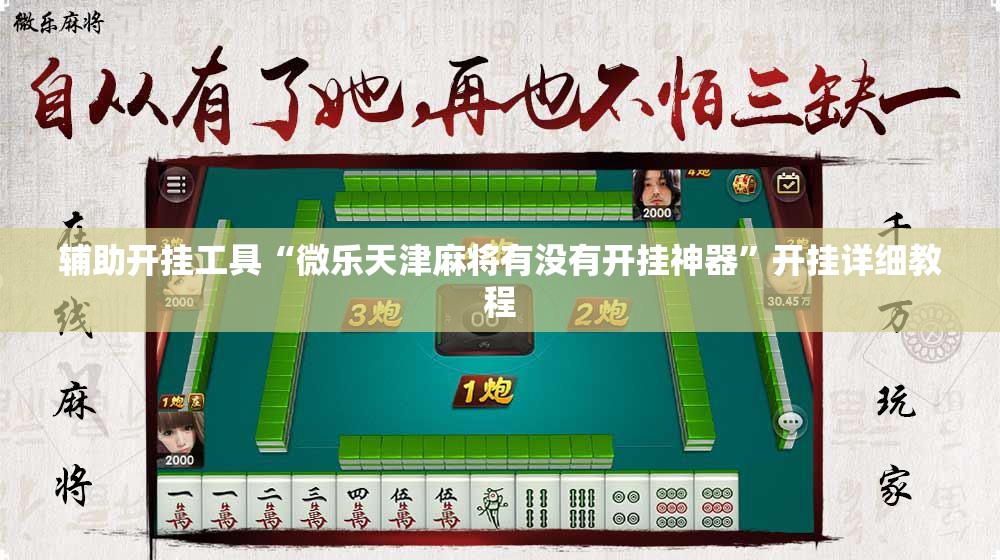 辅助开挂工具“微乐天津麻将有没有开挂神器”开挂详细教程