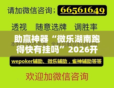 助赢神器“微乐湖南跑得快有挂吗	”2026开挂教程步骤