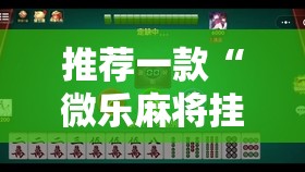 推荐一款“微乐麻将挂试用一天	”详细开挂教程