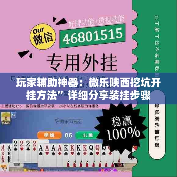 玩家辅助神器：微乐陕西挖坑开挂方法	”详细分享装挂步骤