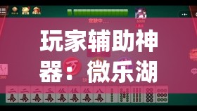 玩家辅助神器：微乐湖南麻将三打哈有挂吗”(透视)其实确实有挂