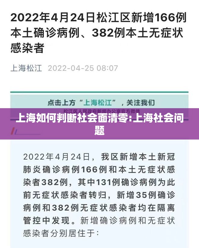 上海如何判断社会面清零:上海社会问题