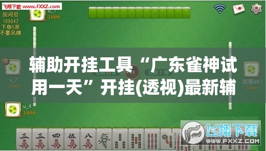辅助开挂工具“广东雀神试用一天”开挂(透视)最新辅助详细