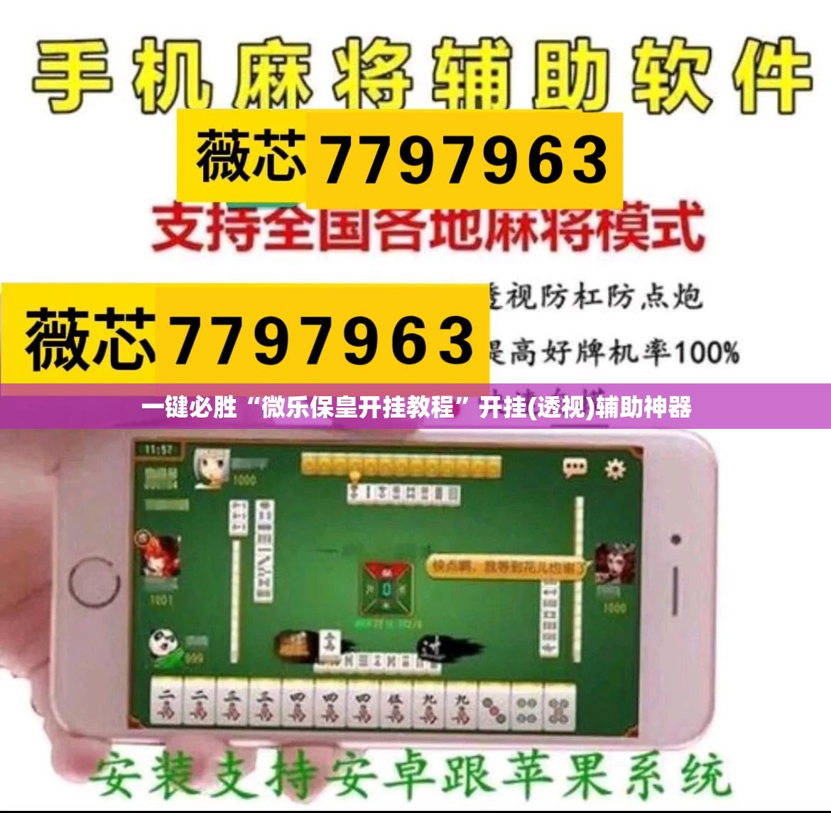 一键必胜“微乐保皇开挂教程	”开挂(透视)辅助神器