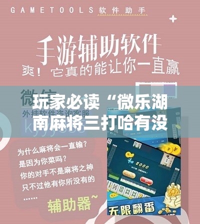 玩家必读“微乐湖南麻将三打哈有没有开挂神器	”原来可以开挂