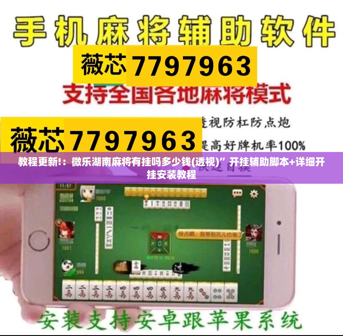 教程更新!：微乐湖南麻将有挂吗多少钱(透视)”开挂辅助脚本+详细开挂安装教程