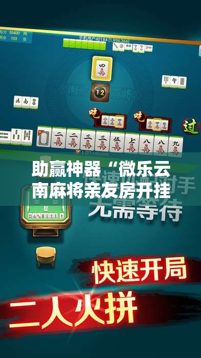 助赢神器“微乐云南麻将亲友房开挂”科技辅助神器手机版