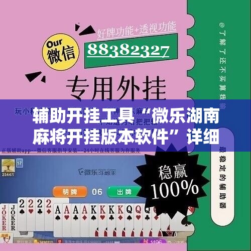 辅助开挂工具“微乐湖南麻将开挂版本软件	”详细分享装挂步骤