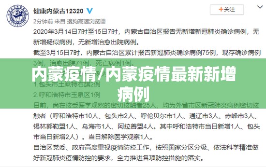 内蒙疫情/内蒙疫情最新新增病例