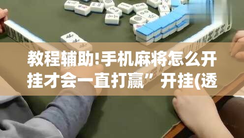 教程辅助!手机麻将怎么开挂才会一直打赢	”开挂(透视)最新辅助详细