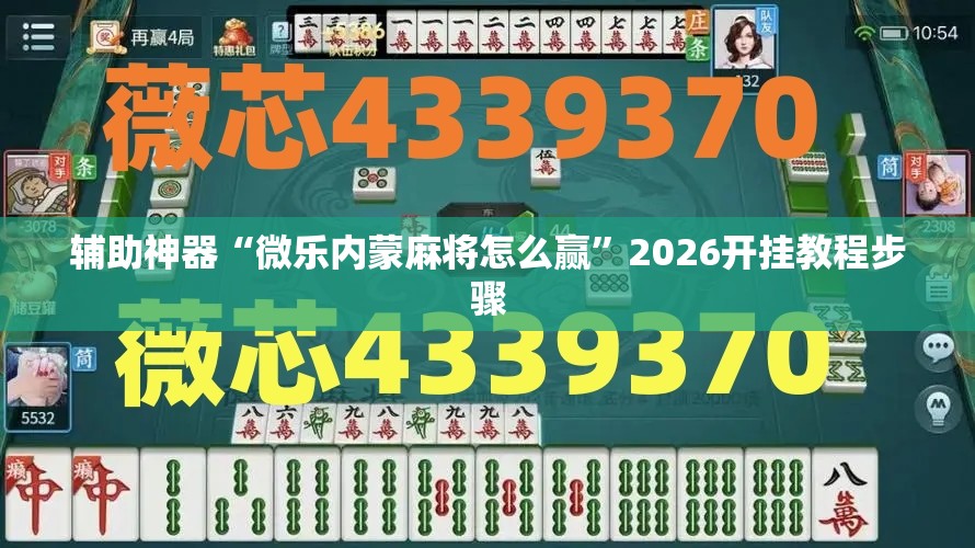 辅助神器“微乐内蒙麻将怎么赢”2026开挂教程步骤