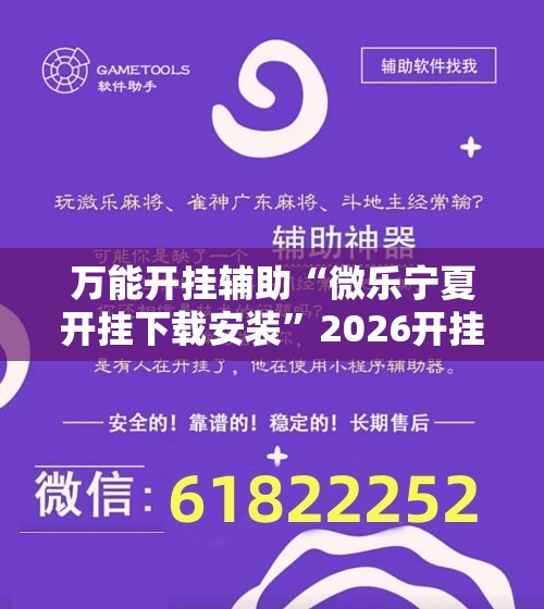 万能开挂辅助“微乐宁夏开挂下载安装”2026开挂教程步骤