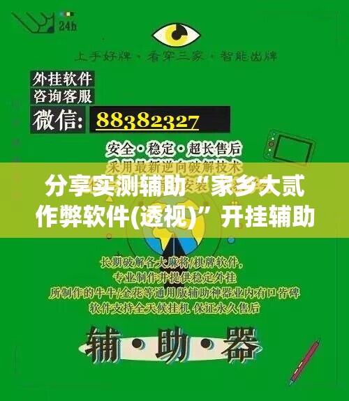 分享实测辅助“家乡大贰作弊软件(透视)	”开挂辅助脚本+详细开挂安装教程