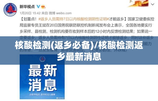 核酸检测(返乡必备)/核酸检测返乡最新消息
