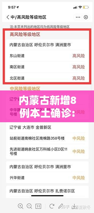 内蒙古新增8例本土确诊:内蒙古新增8例确诊轨迹
