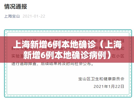 上海新增6例本地确诊（上海新增6例本地确诊病例）