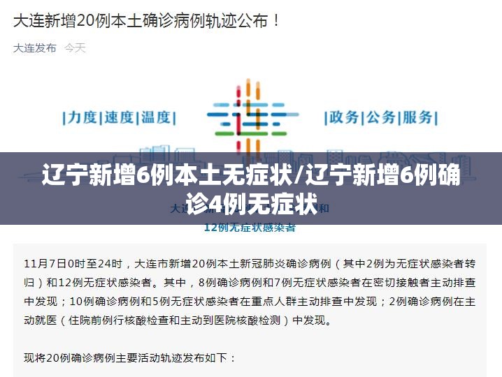 辽宁新增6例本土无症状/辽宁新增6例确诊4例无症状