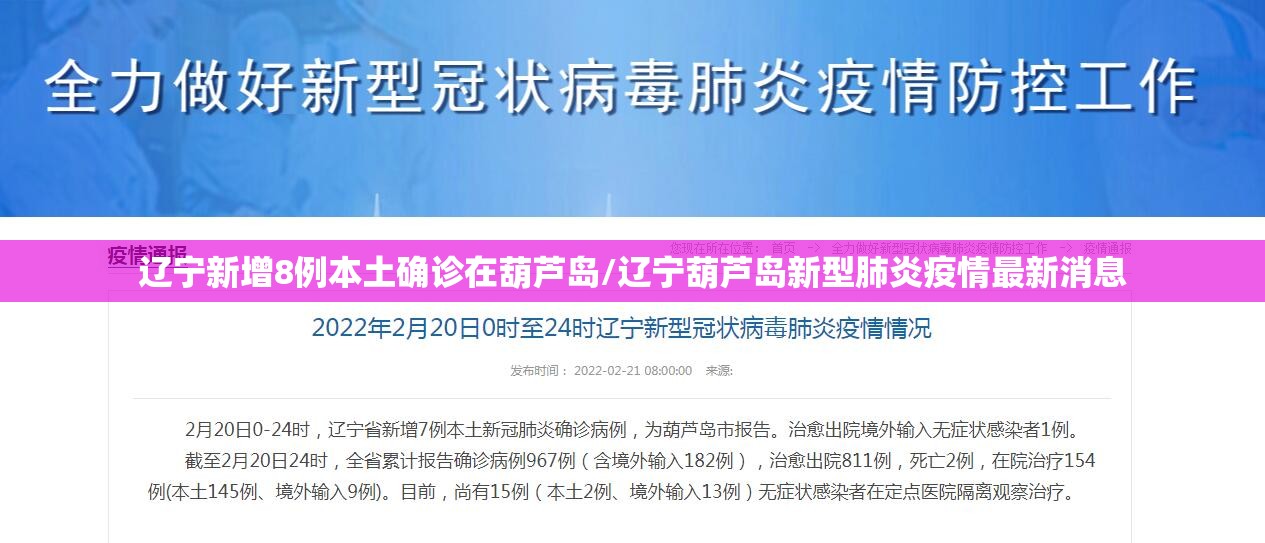 辽宁新增8例本土确诊在葫芦岛/辽宁葫芦岛新型肺炎疫情最新消息