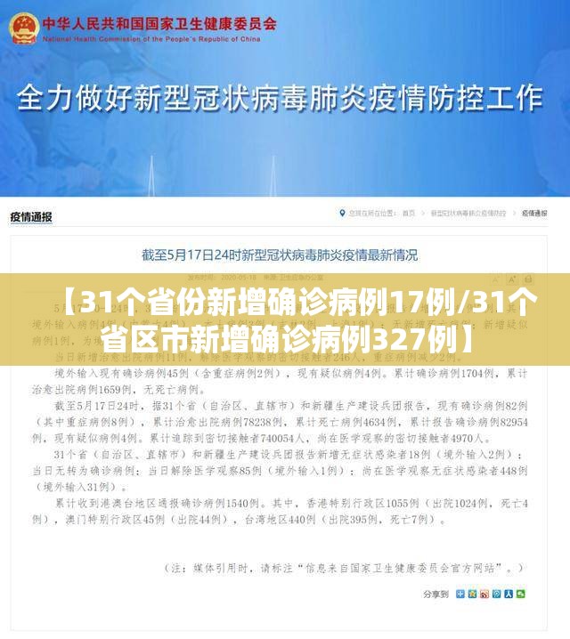 【31个省份新增确诊病例17例/31个省区市新增确诊病例327例】
