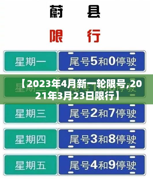 【2023年4月新一轮限号,2021年3月23日限行】