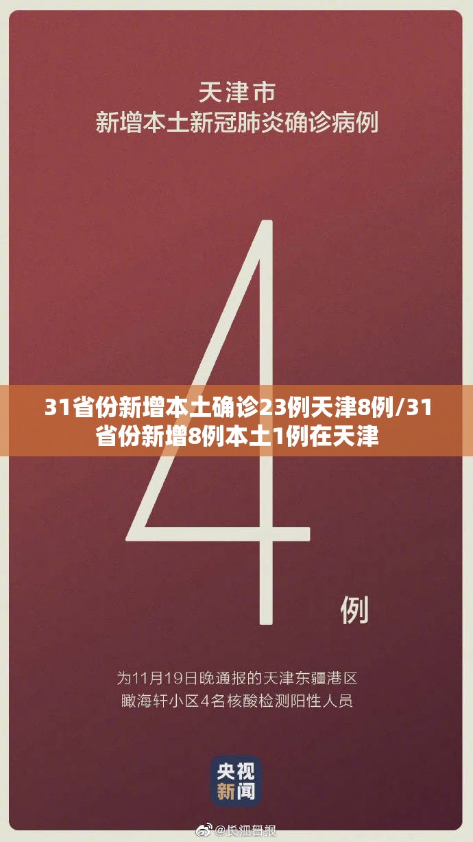 31省份新增本土确诊23例天津8例/31省份新增8例本土1例在天津
